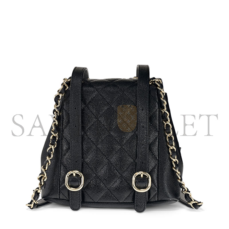 Ch*el small 24a duma backpack as3787 (17.5*16.5*10cm)